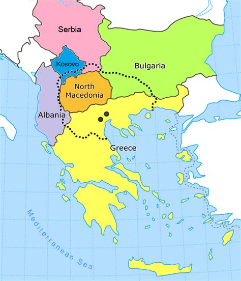 ประเทศ North Macedonia อยู่ตรงไหนในโลก