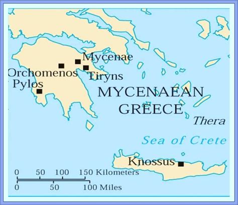 Ancient Greece Map Knossos
