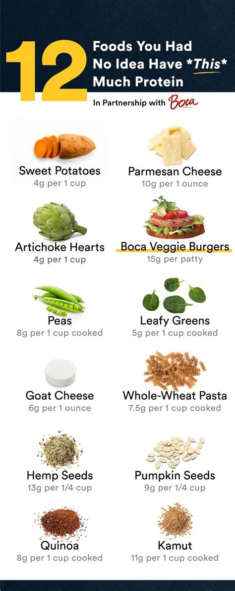 List of protein in foods. 12 Foods You Had No Idea Have *This* Much Protein | High ...