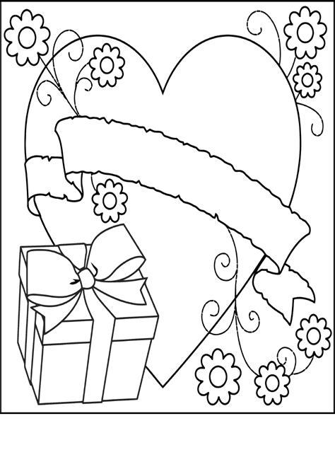 gift  mom coloring pages    print