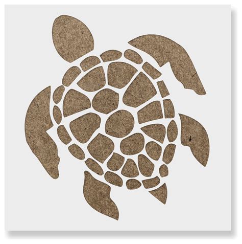 Turtle Stencil On Reusable Mylar For Crafts Contemporary Wall