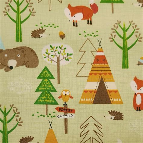 Woodland Animals Fabric Livingstone Textiles Dress Making Fabric