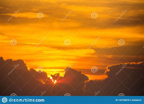 Twilight Sky Background Colorful Sunset Sky And Cloudvivid Sky In