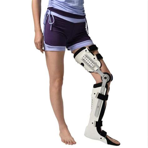 Yc° Knee Brace Knee Ankle Foot Orthosis Kafo Brace Fixed Stiff Thigh Knee Joint Ankle Foot