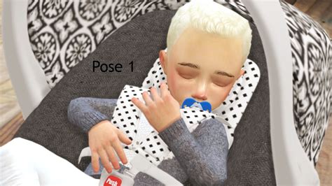 Sims 4 Cc Custom Content Pose Pack Newborn Stroller Poses Baby