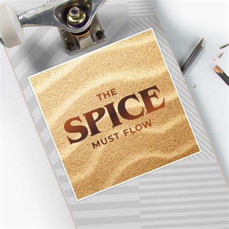 Dune The Spice Must Flow Sticker By Gccollective Redbubble Geek