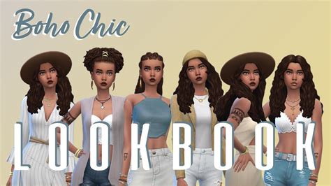 The Sims 4 Lookbook Boho Chic No Cc Chic Style Boho Chic