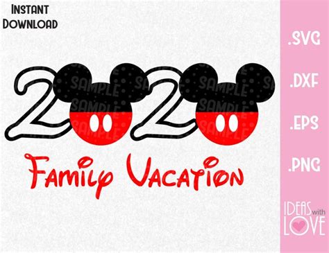 Mickey mouse ears svg, mickey mouse head svg and png file instant download, disney svg for cricut and silhouette. Mickey Ears 2020 Vacation Inspired SVG, EPS, DXF, PNG ...