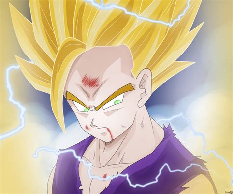 Now., when it comes to the aesthetics of this transformation it's definitely something different but similar. Super Saiyan 2 Gohan Wallpaper - WallpaperSafari