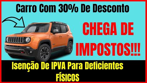 Isenção De Ipva Para Deficientes Pr