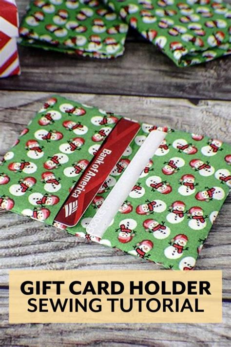 Fabric Gift Card Holder Tutorial From Sew Very Crafty J Conlon And Sons