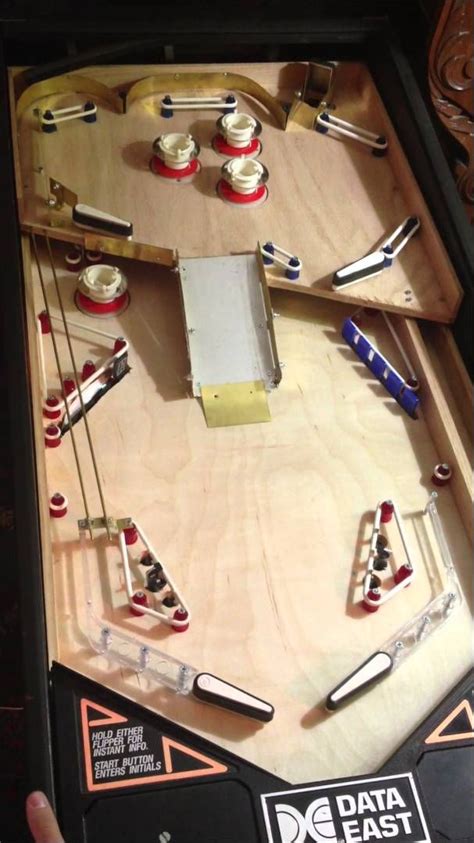 This Is The Whitewood Of My Diy Pinball Project The Game Is Controlled