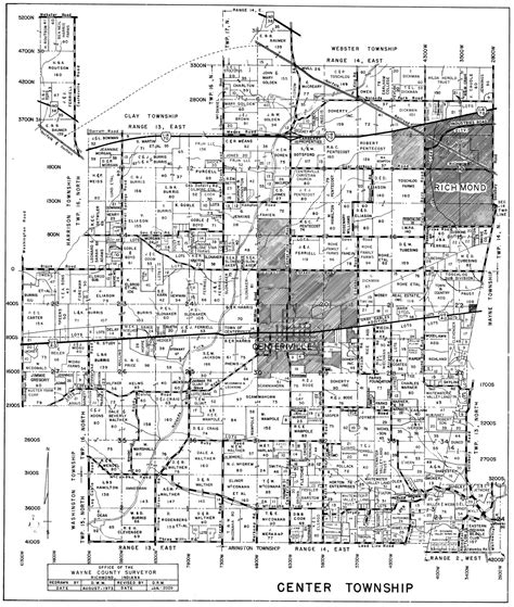Map For Center Township Wayne County Indiana