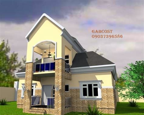 5bedroom Bungalow Architectural Design With Pent House For A 135