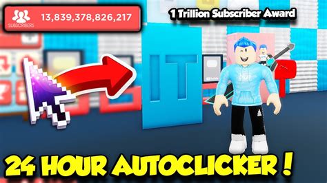 I Used An AUTOCLICKER In YouTube Simulator For 24 HOURS And THIS