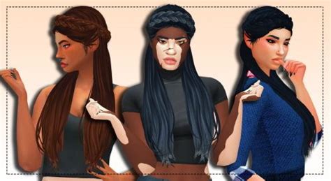 Weepingsimmer Anto`s Surrender Clayified Hair Sims 4 Hairs Sims