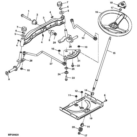 John Deere La105 Series Steering Parts