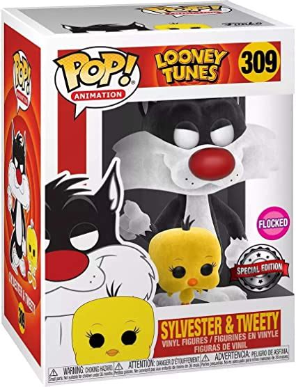 Funko Pop Animation Looney Tunes 309 Sylvester And Tweety Flocked
