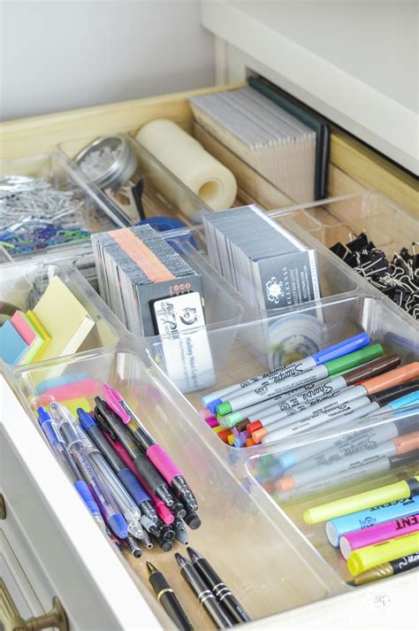 Organized And Functional Office Supply Drawers Kelley Nan Home