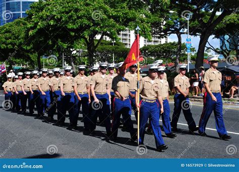 Hawaiian Army Guards Aloha Festivals 2010 Editorial Photo