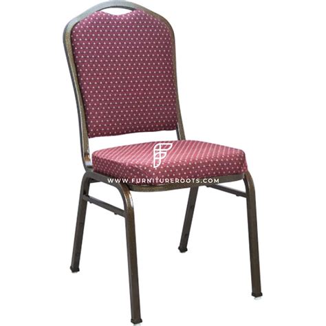 Buy Fr Banquet Chairs Series Crown Back Dull Red Fabric Stacking