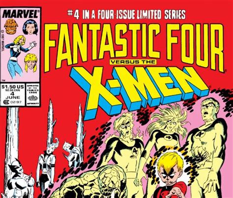 Fantastic Four Vs The X Men 1987 4 Comics