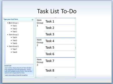 How To Make A Task List Or To Do PowerPoint Template