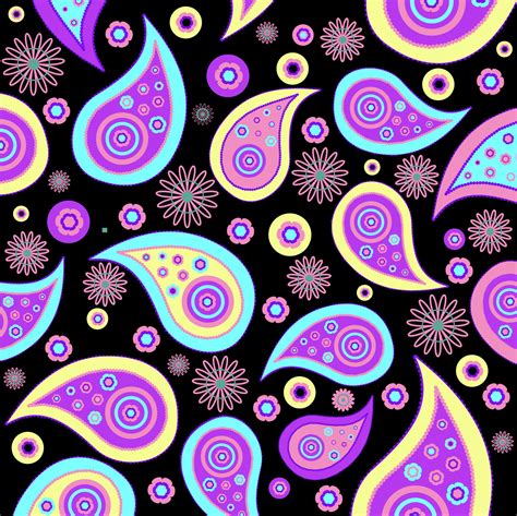Paisley Pattern Background Colorful Free Stock Photo Public Domain