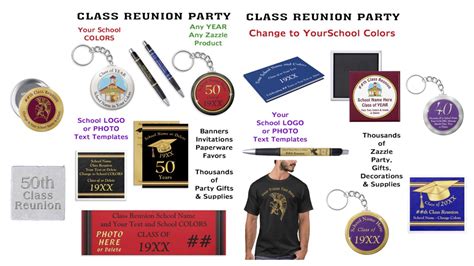 Personalized Class Reunion Ts And Party Supplies Youtube