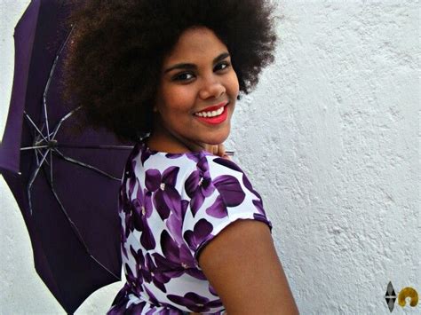 Afro Afrogirl Model Morado Labiosrojos Fotografía Arte