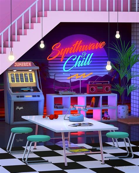 Synthwave And Chill Poster By Dennybusyet Retro Waves Retro