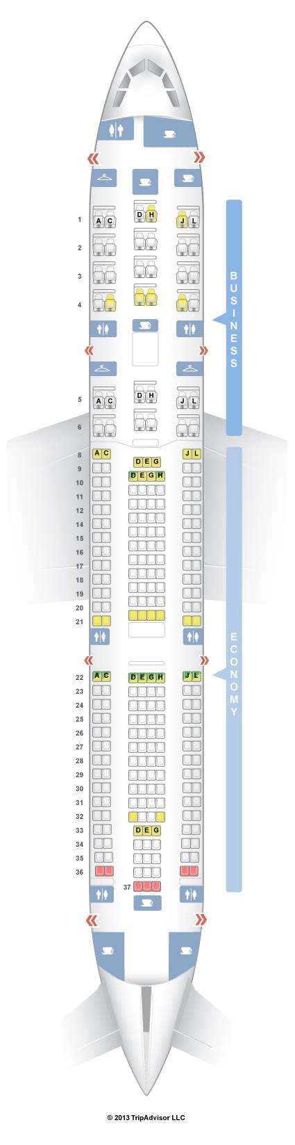 Seatguru Seat Map Iberia Airbus A340 300 343