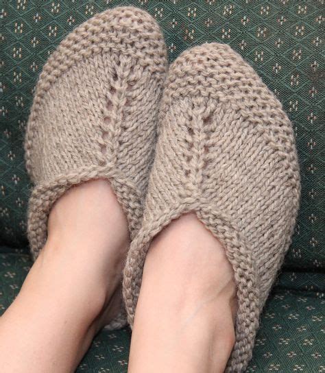 Knitting Pattern For Easy Peasy Slippers These Slippers Are Worked In