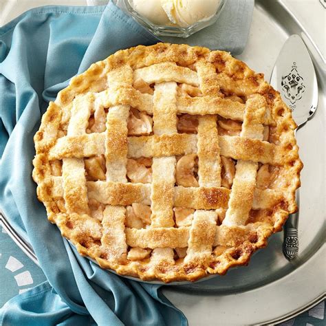 Lattice Topped Apple Pie Recipe Taste Of Home