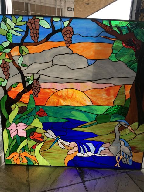 Sunrise In The Garden Of Eden Stained Glass