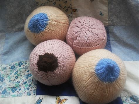 Knitted Breasts Boobs Knockers Etsy