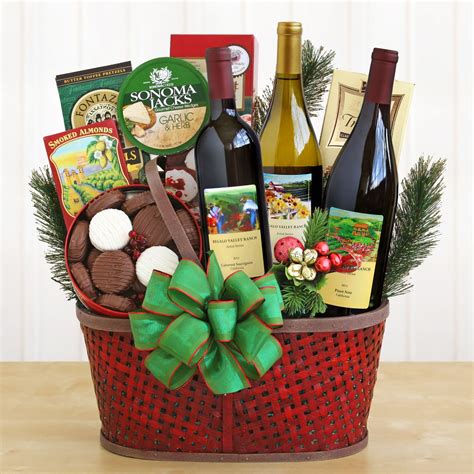 Our liquor gift baskets come with a plethora of options, and our cellar includes a wide variety of whiskey, scotch, vodka, gin, tequila, and more. Wine Celebration Gift Basket