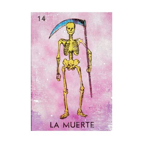la muerte mexican loteria bingo card home fine art print casadeloteria s artist shop