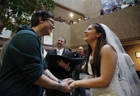 Trial Court Denies Stay In Utah Marriage Case Same Sex Couples Marry Case Goes On Appeal