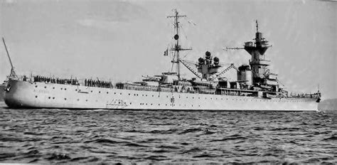 Fs Algérie Was A French Heavy Cruiser That Served During The Early