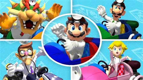 Mario Kart 8 Deluxe All Doctor Skins Gameplay Youtube