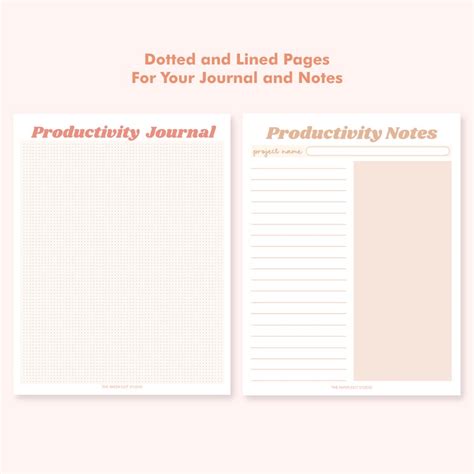 Productivity Planner Printable Daily Productivity Planner Etsy