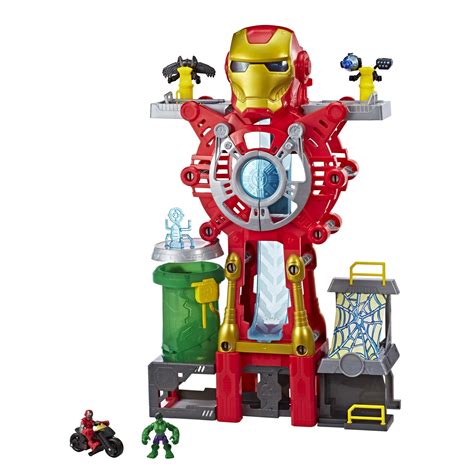 Playskool Heroes Marvel Super Hero Adventures Iron Man Headquarters Walmart Com