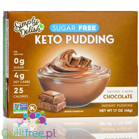 Simply Delish Keto Pudding Vanilla Wegański Budyń Bez Cukru Ze Stewią