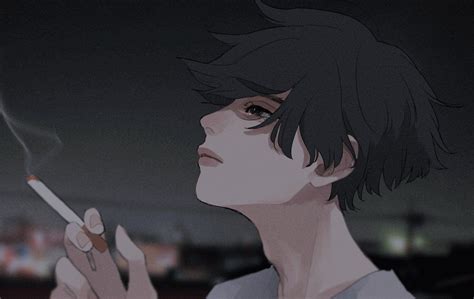 Anime Boy Smoking Pfp
