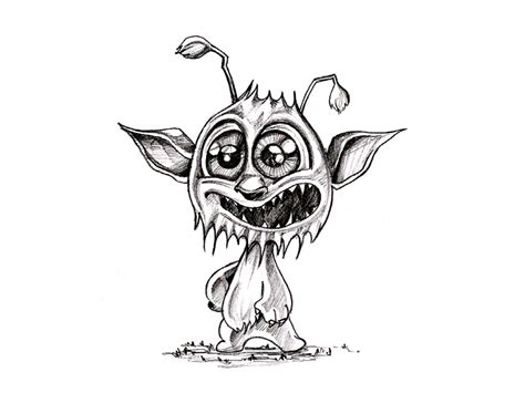 Monster Cartoon Sketch By Koncept Makers On Dribbble