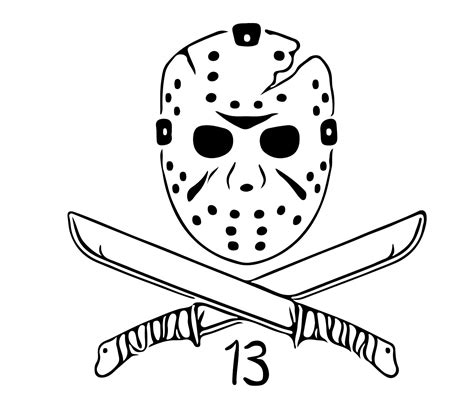 Jason Voorhees Svg Friday The 13th Svg Horror Svg File Etsy