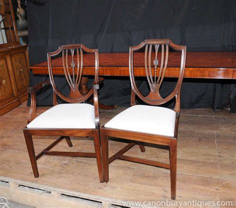 21 posts related to cheap dining chairs set of 8. Set 8 Regency Shield Back Dining Chairs Mahogany Diners ...