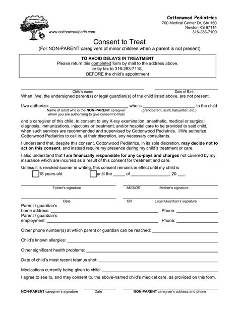 Medical Consent Form For Grandparents How To Create A Medical Consent
