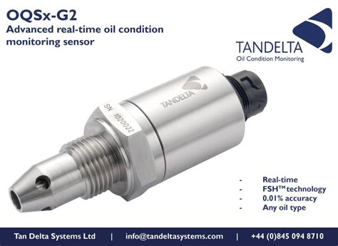 Newly Launched Oqsx G2 Sensor Tan Delta Systems